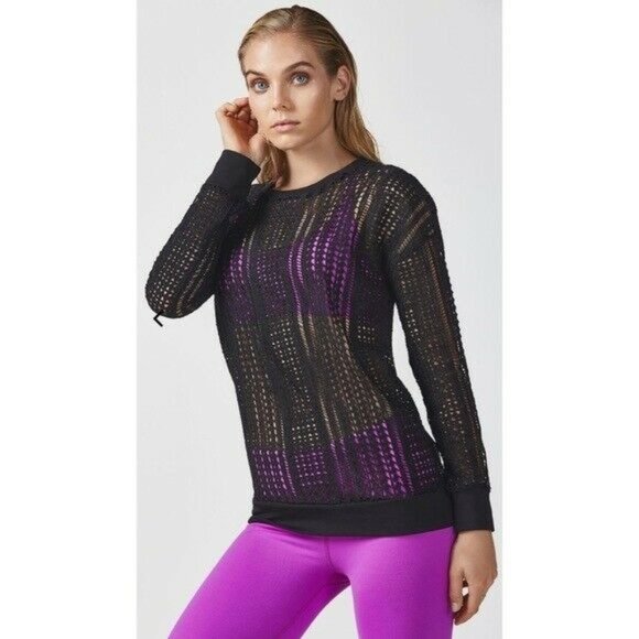 Fabletics Tops - Fabletics Sophie Pullover Open Knit Tunic Sz Small